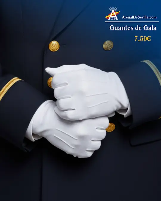 Guantes Blancos de Gala Reglamentarios